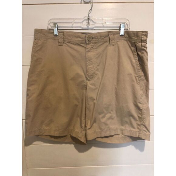 Columbia Other - MENS COLUMBIA BEIGE TAN KHAKI 19" CASUAL FLAT FRONT LIGHT WEIGHT‎ WALK SHORTS 38